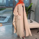 مانتو عبایی مغزی دوزی مجلسی